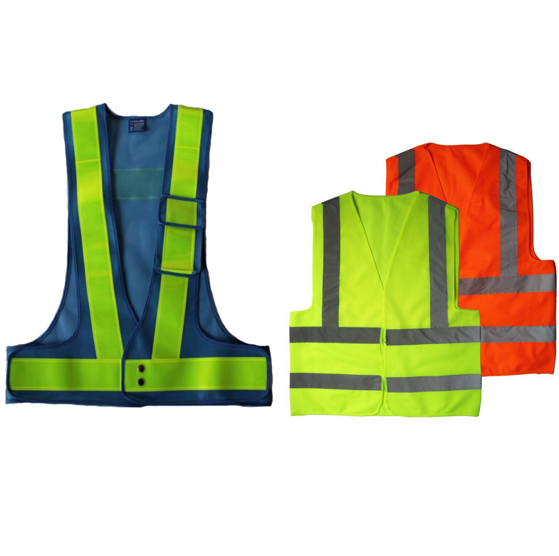 reflectorized luminous green safety harness reflective road walking traffic warning polo t-shirt wear vest for kids children