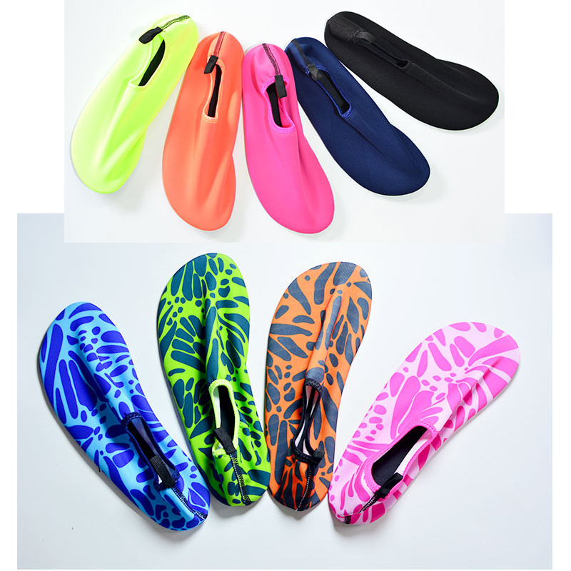 custom outdoor lightweight thicker soles anti-slip multifunction beach water walking sailing dive skin shoes for surfing fishing