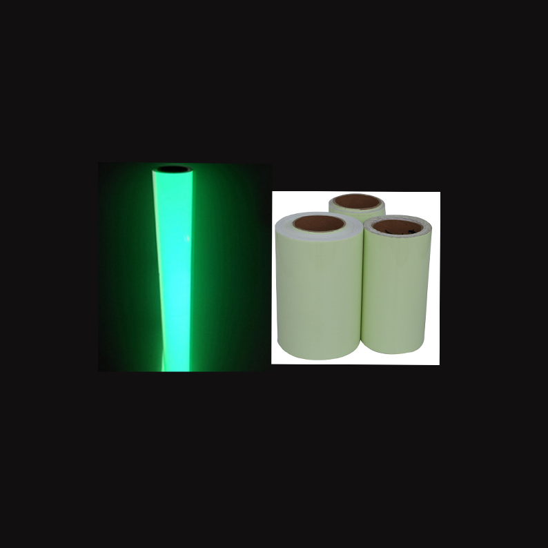 glow in the dark pvc plastic board photoluminescent film paper sheet roll wall sticker for emergency light fire exit safety sign