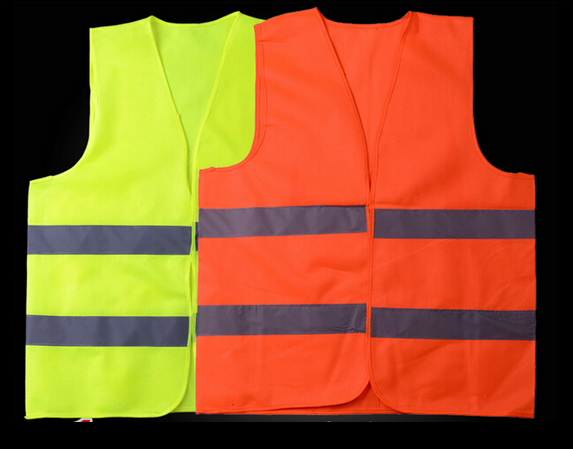 reflectorized luminous green safety harness reflective road walking traffic warning polo t-shirt wear vest for kids children