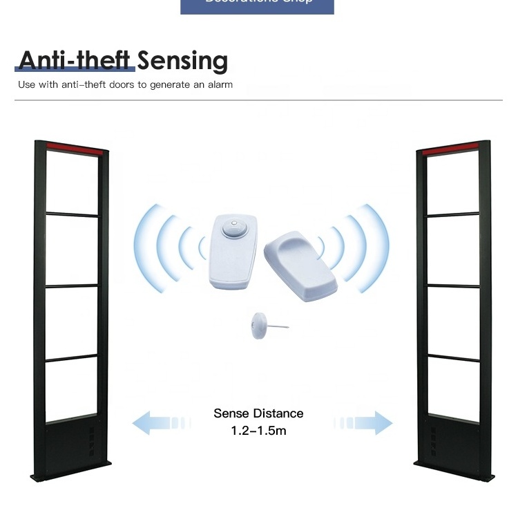 Bookstore Security System Clothing Store EAS Alarm System Anti Theft 8.2Mhz 10Mhz Antenna Sensor Door