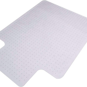 Non-Slip PVC Chair Mat Transparent Floor Protector on Hardwood Floors Easy to Clean Not Stuck Wheels