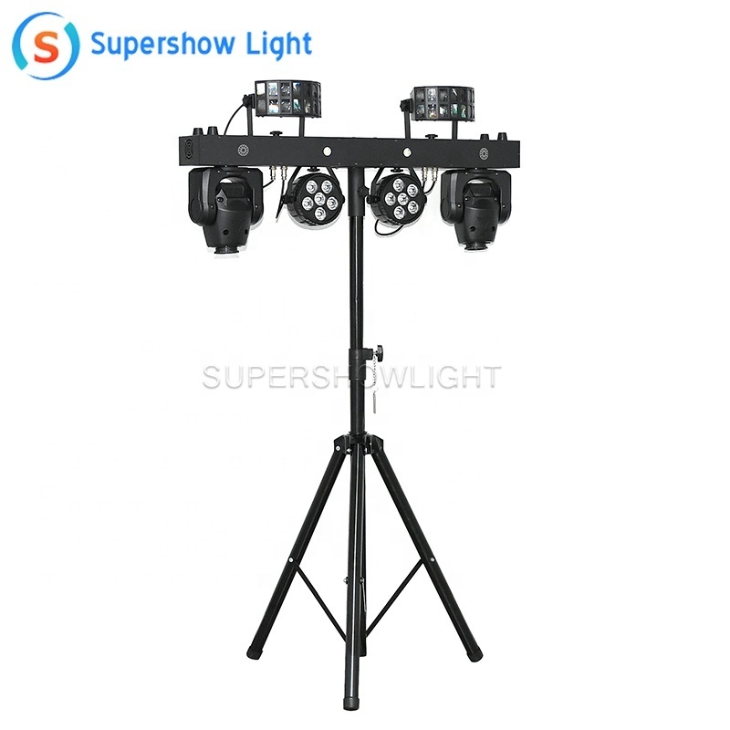 Supershow portable dj light set with stand dj equipment disco party gig bar lighting Move 2 white dj light gigbar