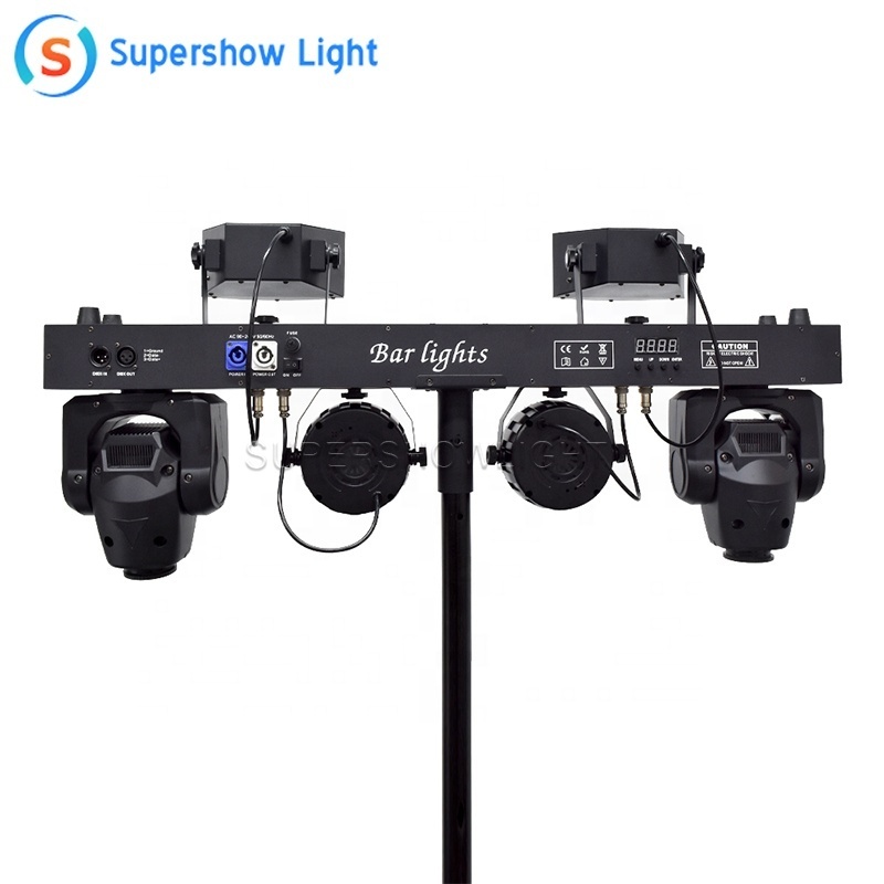 Supershow portable dj light set with stand dj equipment disco party gig bar lighting Move 2 white dj light gigbar