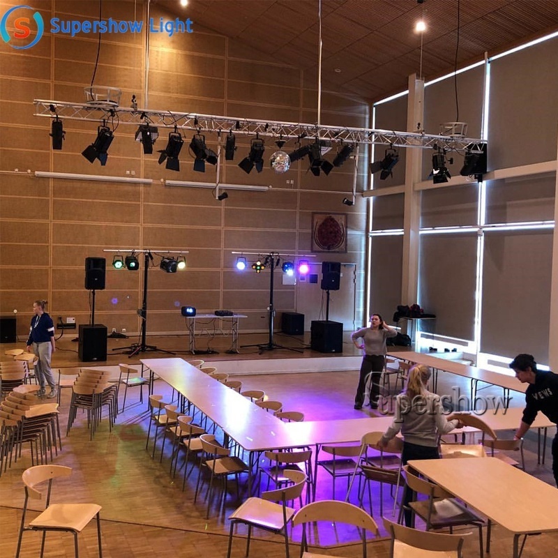 Supershow 100w 200w 300w spot lights warm white stage mini led fresnel light DMX auto zoom led cob par light for studio theater