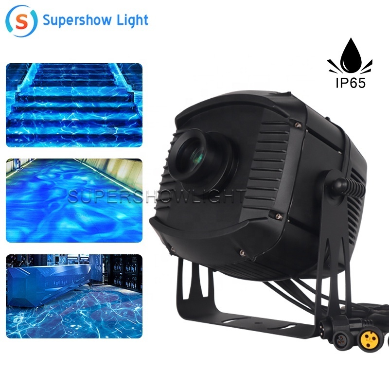 200w Led outdoor Ip65 water ripple gobo projector ocean ripple ir remote control led water wave light Effect stage Lights