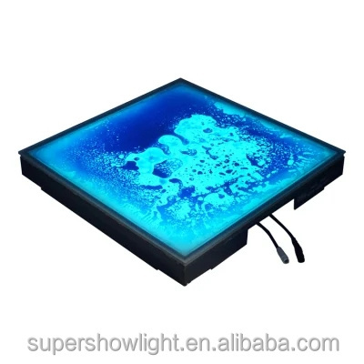 Wired Liquid Wedding DJ disco night club decoration waterproof 3D mirror RGB panels mats tiles 3d led dance floor