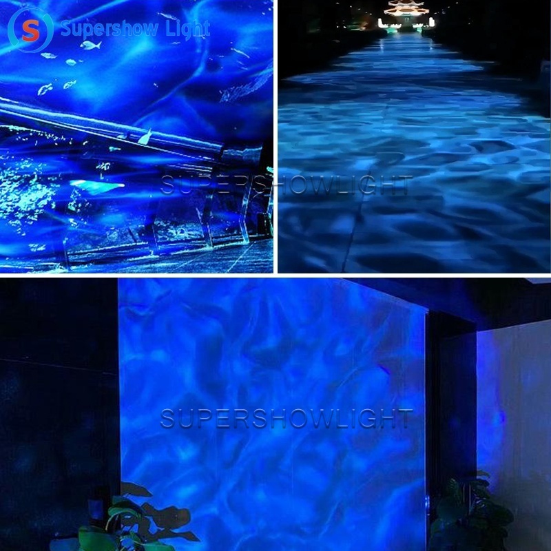 200w Led outdoor Ip65 water ripple gobo projector ocean ripple ir remote control led water wave light Effect stage Lights