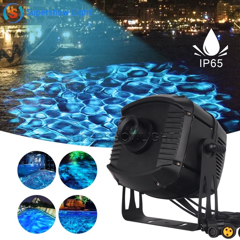 200w Led outdoor Ip65 water ripple gobo projector ocean ripple ir remote control led water wave light Effect stage Lights