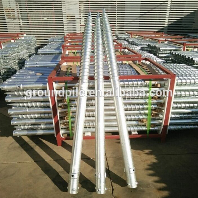 Galvanised Metal Ground Stake Screw Anchor Drill Solar