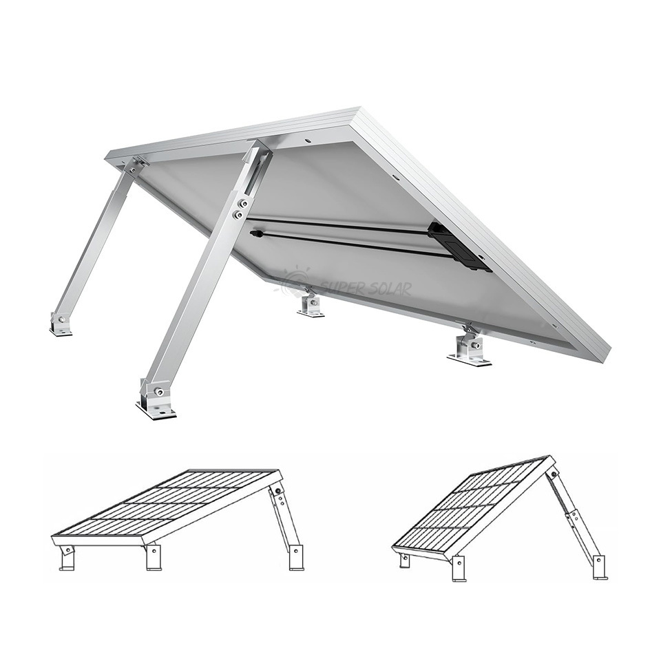 Factory Supply  Ballasted Solar Roof Mount Solarmodul Halterung Gartenhaus Solar Adjustable Roof Bracket