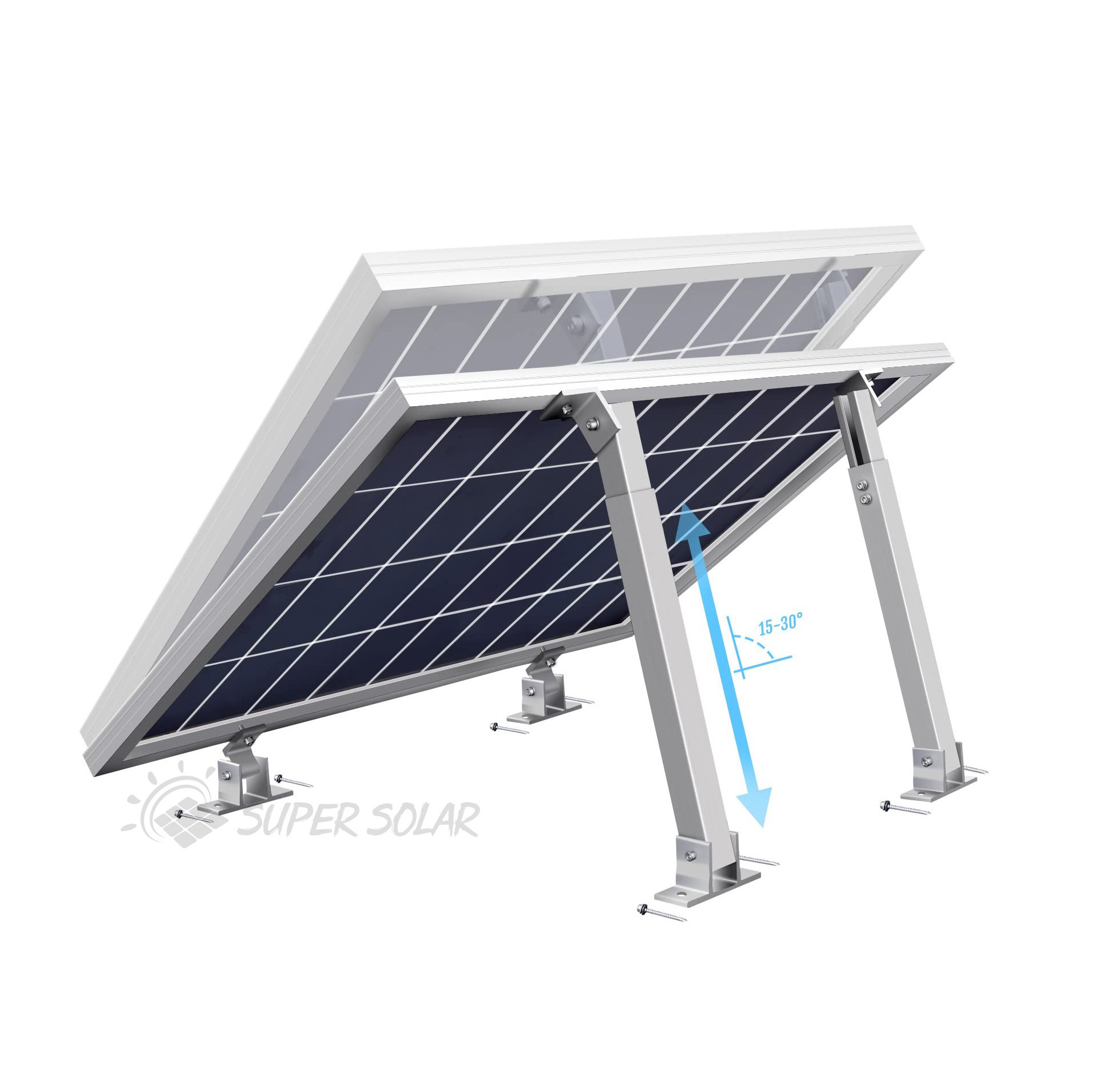 Customizable  Adjustable Solar Panel Brackets Solar Mounting Structure Solar Panels Adjustable Stand