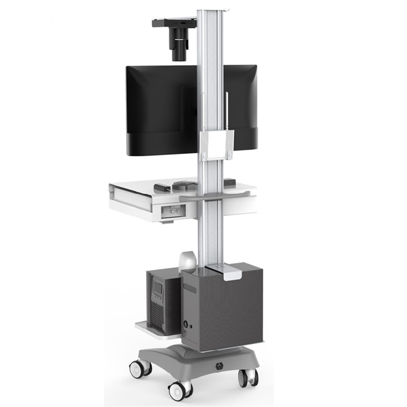 Medical used crash carts trolley infusion stand hospital telemedicine cabinet tablet cart nursing cart