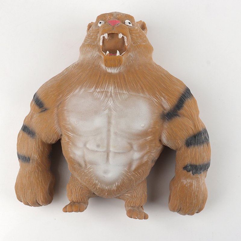 Large Twisting Pulling Bending Stretch Tiger Figure Sand Filled Great Animal Stretchy Doll Toy