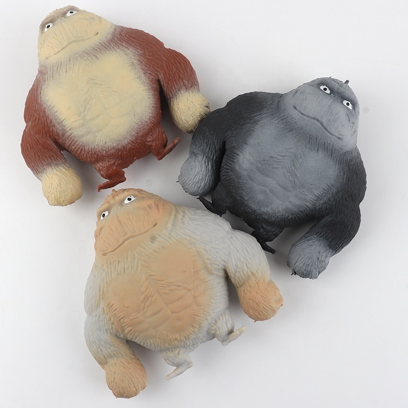 Twisting Pulling Bending Stretch Gorilla Figure Stretchy Gorillas Action Figures Squish Toy Sensory Anxiety Calming Fidget Toys