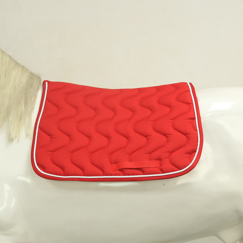 All-Purpose English Saddle Pad for Horse Tack Breathable Fabric with Wool Cotton Polyester Filling Jumping Trail Riding Eventing