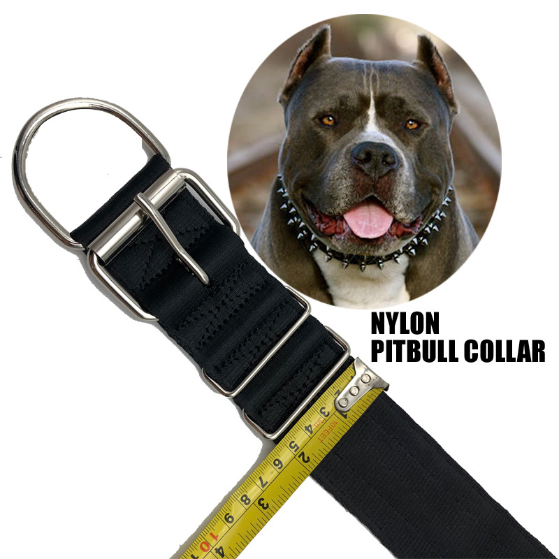 Custom 2'' Wide Heavy-Duty Nylon Dog Collar For Large Pitbull Cat Training Reflective And Breakaway Features Print Pattern