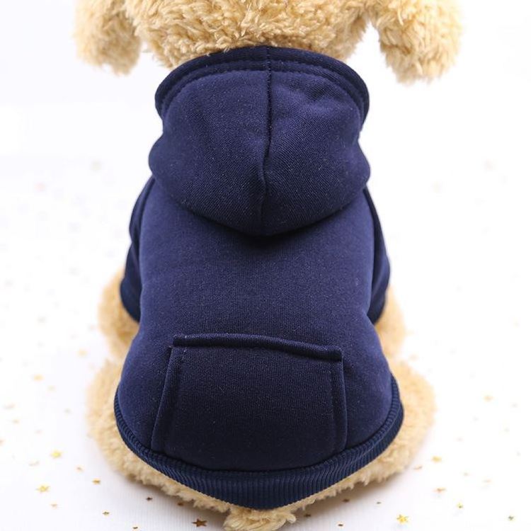 Dog Hoodie Sustainable Solid Pattern Clothes for Pets for Winter Spring Summer Wholesale Custom Multi-color Comfortable Fleece