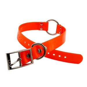 Wholesale Adjustable Hunting Dog Collar Popular Fluorescent Soft TPU Durable Plastic Coated Nylon With Quick Release Lights