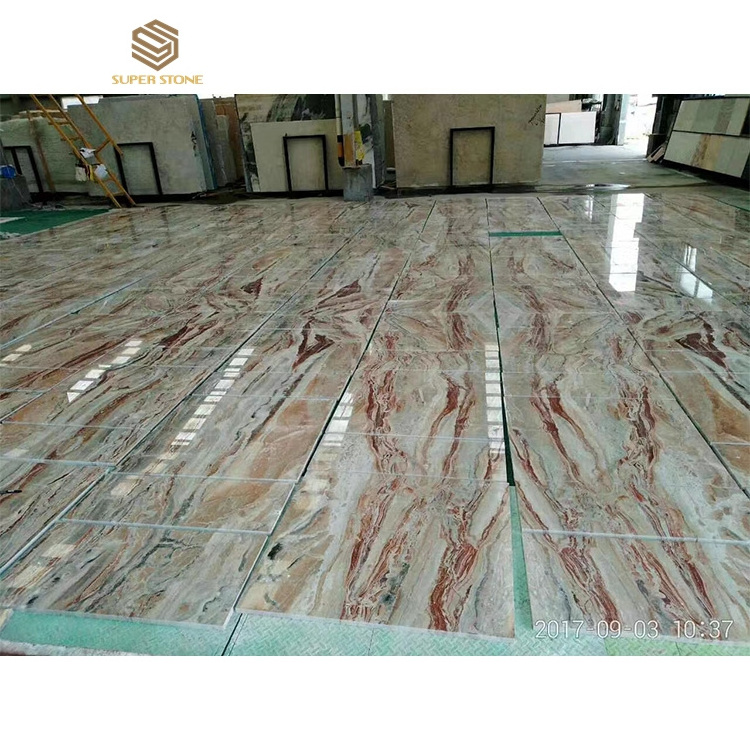 Monica red marble luxury stone furniture, dining table decoration, background wall and countertop