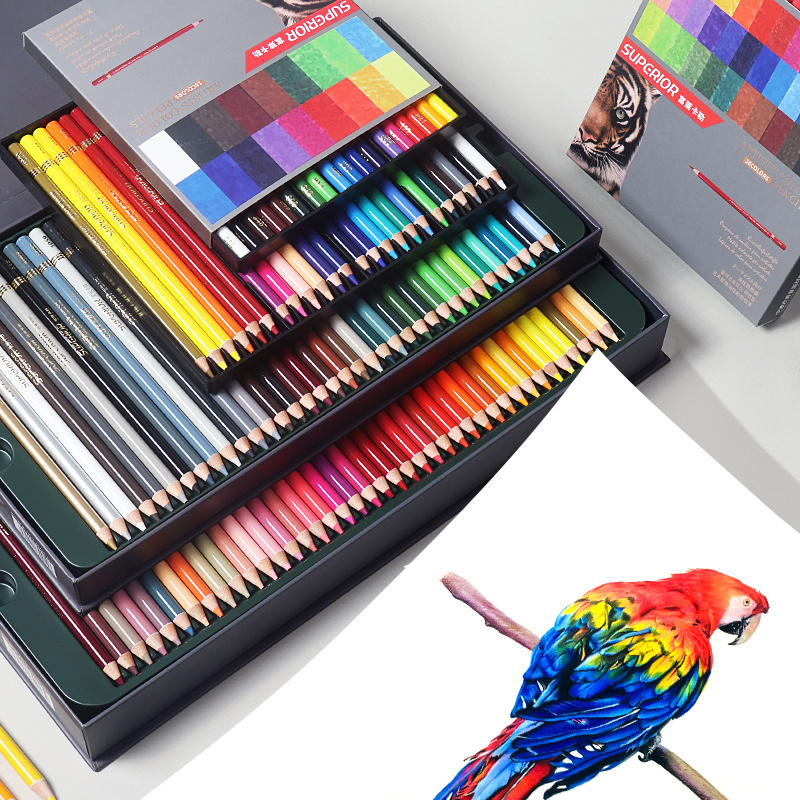 Factory direct professional oil colored pencils art set