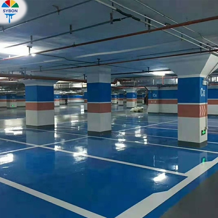 Anti slid epoxy paint floor epoxy resin flooring coating self leveling floor paint