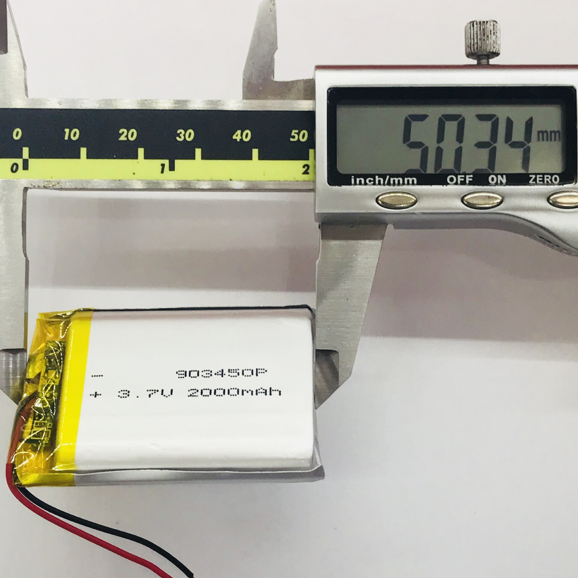 High capacity 903450 3.7V 20000mah lipo battery, lithium polymer 3.7v 2000mah battery