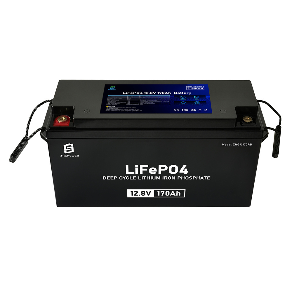 12V 170Ah 200Ah Outdoor Lighting Battery Rechargeable Lithium Ion Battery Pack Deep Cycle Energy Storage Battery