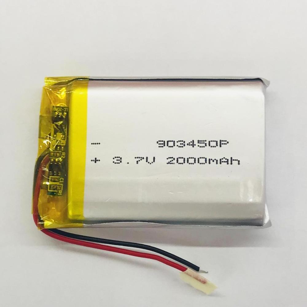 High capacity 903450 3.7V 20000mah lipo battery, lithium polymer 3.7v 2000mah battery