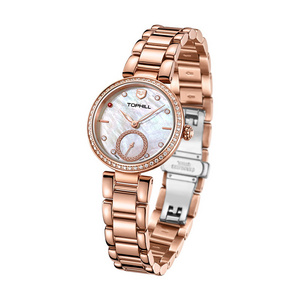 OEM Custom Logo Luxury Fashion Sports Brand Stainless Steel Ladies Watch Women Wristwatch Quartz Watch For Women