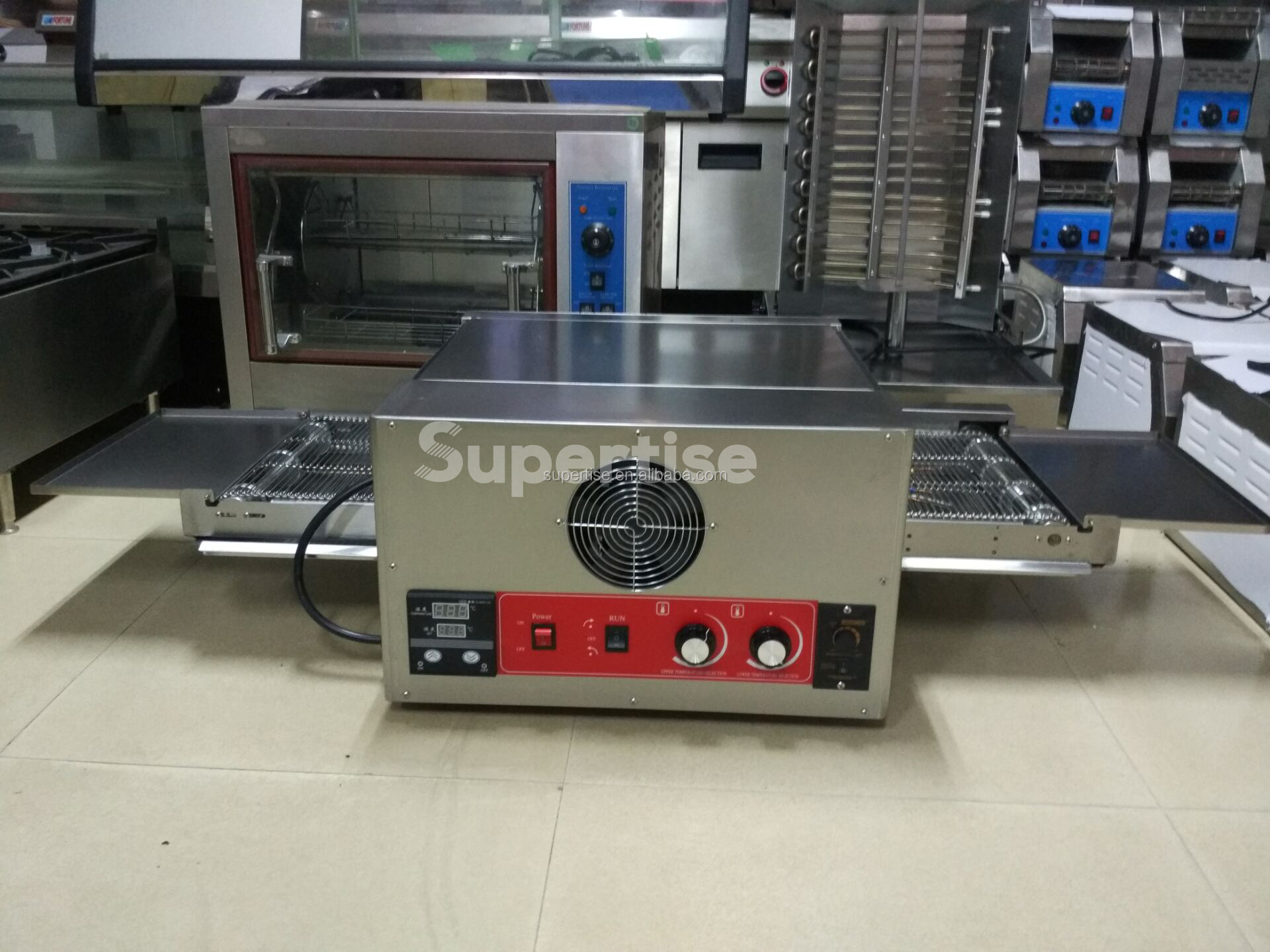 12 Inch Electric Rotary Belt Conveyor Pizza Oven,commercial electric conveyor pizza oven for restaurant kitchen machine