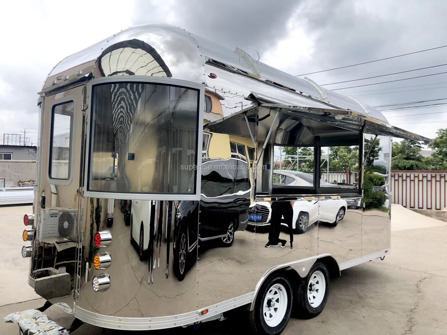 Cheap outdoor street food truck/ice cream cart/hot dog mobile food cart food trailer