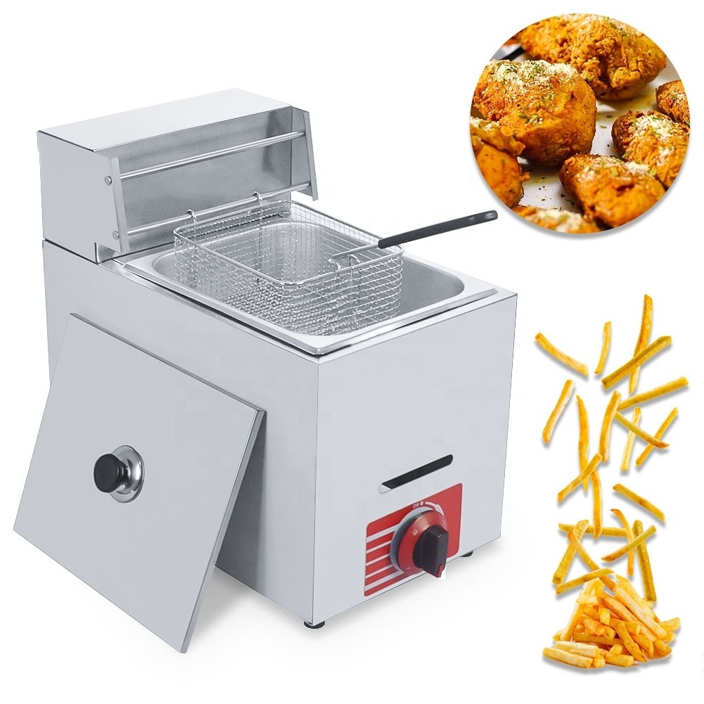 Industrial Detachable Electric Deep Fryers 2 Baskets Fryer Machines Commercial Single/Double Tank Available Chip Fried