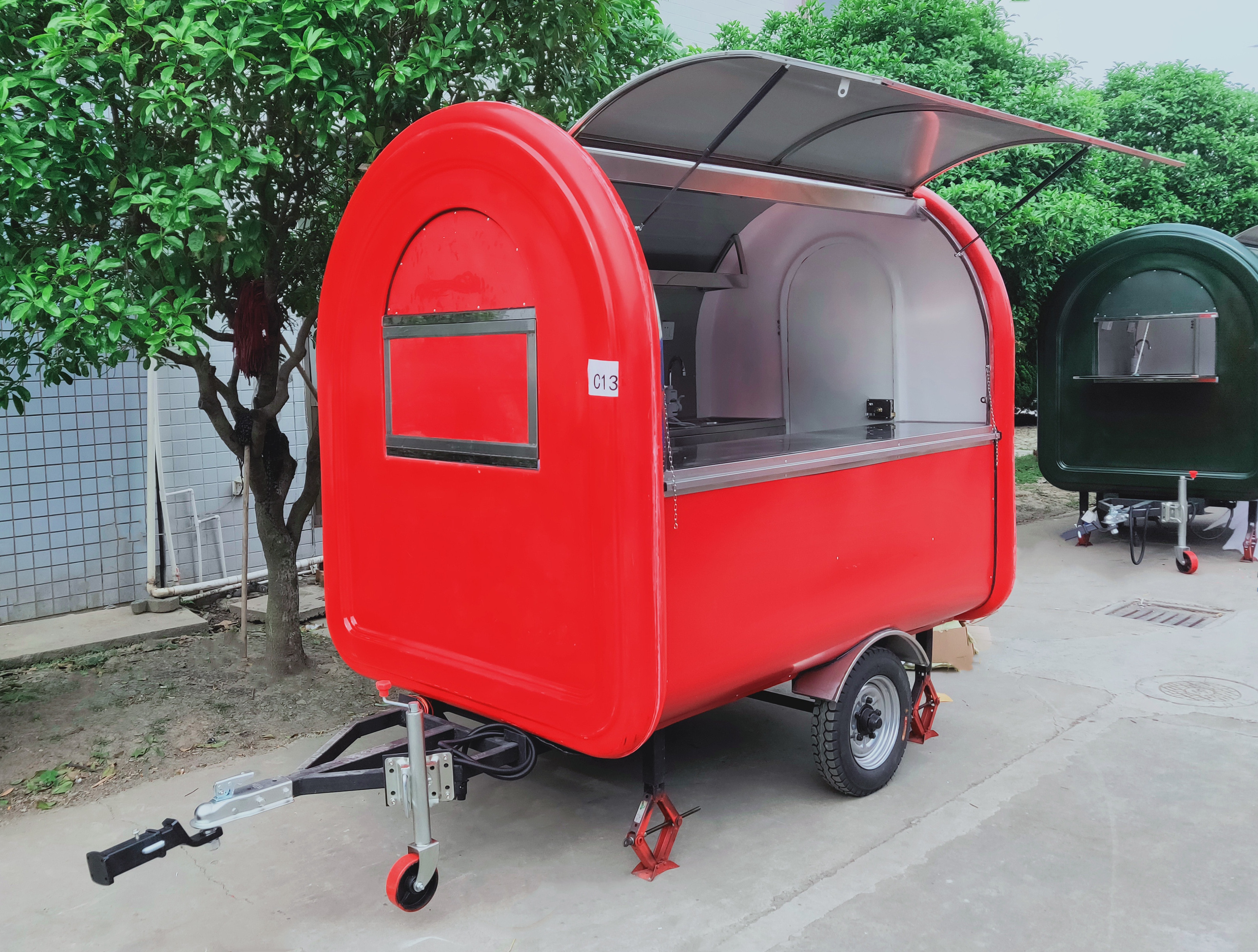 Cheap outdoor street food truck/ice cream cart/hot dog mobile food cart food trailer