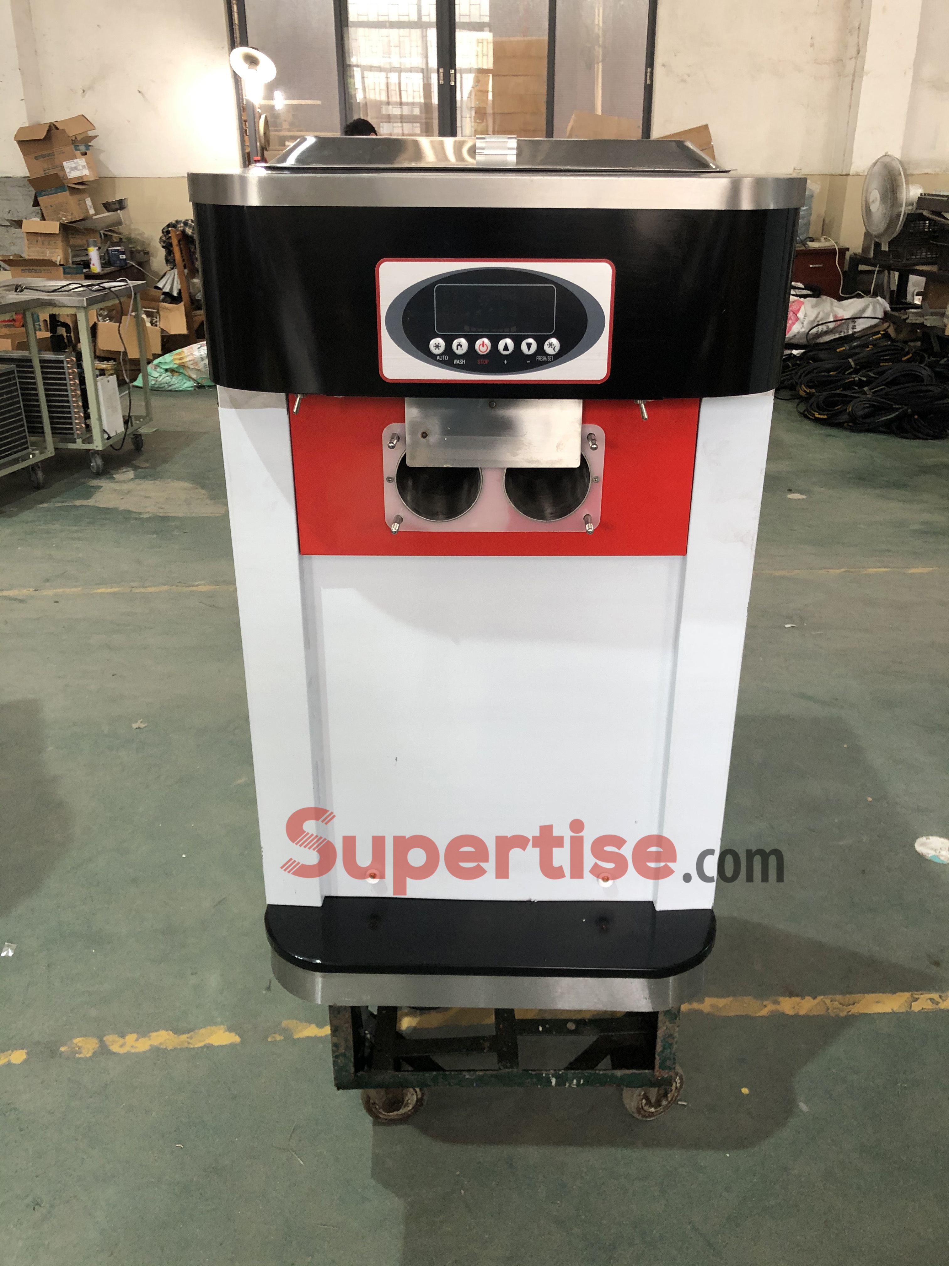 Supertise China commercial frozen yogurt making machine air pump soft ice cream vending machine mcdonalds ice cream machine