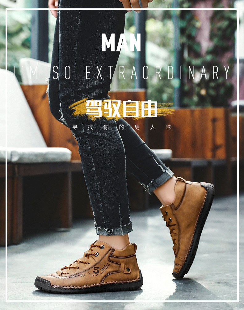 Large Size 13 Fashion Men Boots Winter with Fur Thermal Handmade Ankle Boots Casual Walking Shoes Genuine Leather Boots for Men