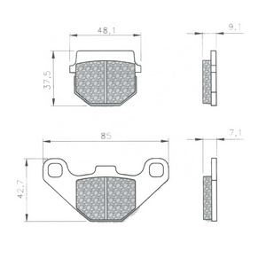 Motorcycle Parts Brake Pad Motorcycle Accessories use for KAWASAKI SUZUKI KEEWAY PEUGEOT