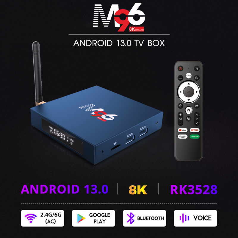 Tripsky M96-Pro 2023 Tv Box Android 13 4g 128g Wifi 6 Smart Tv Box RK3528 Set Top Box