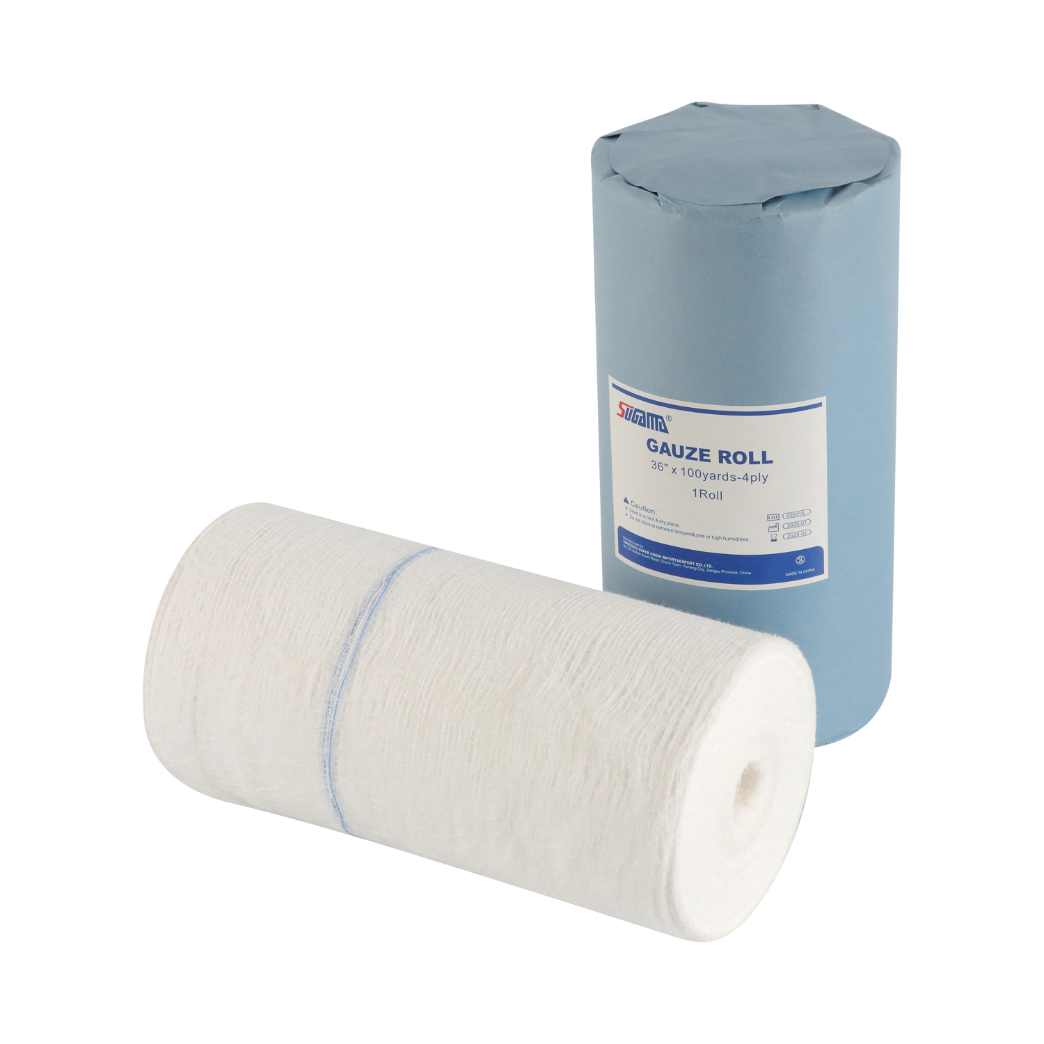 high quality gauze roll Hospital 90cm x 100m With Packing medical sterile absorbent 100% Cotton jumbo big gauze roll with x ray