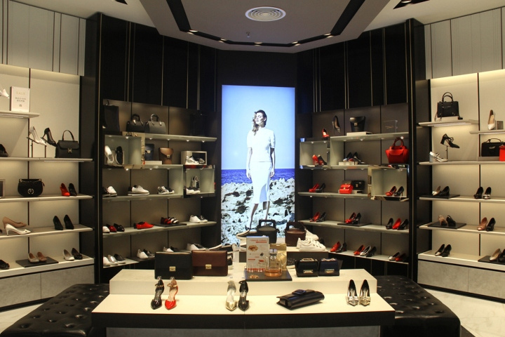 Fashion Concept Design Shoes Display Shelves for Shoe Shop Retail Footwear Display Stand