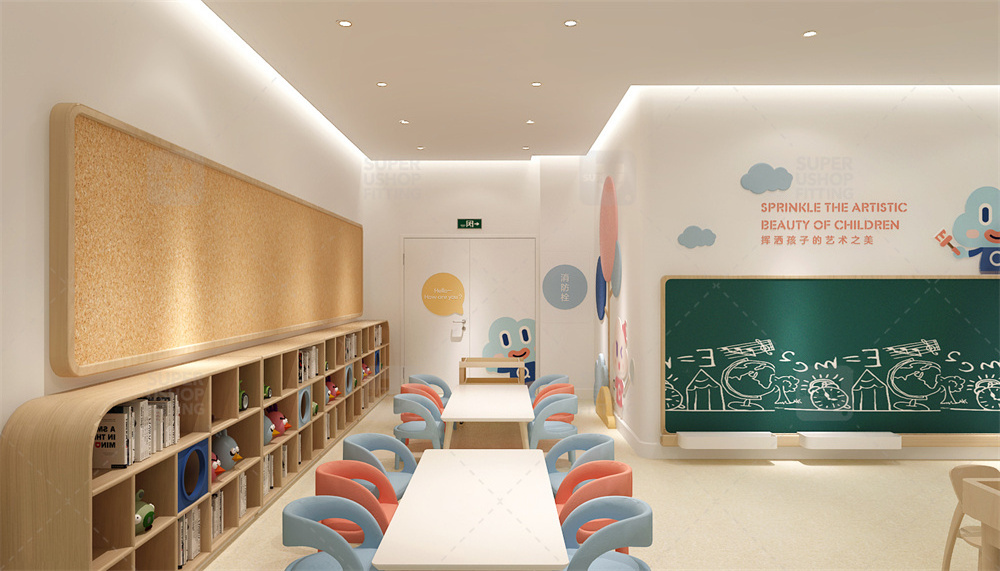 Custom Nursery Classroom Furniture Nursery School Furniture Wood Kindergarten Children Funny Daycare Furniture