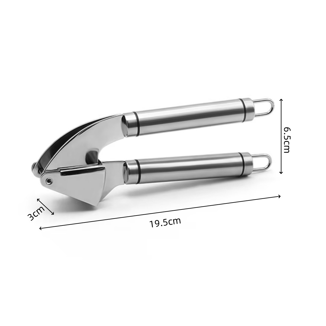 Garlic press stainless steel premium grade garlic mincer crusher & peeler set for Garlic Mincer Tool