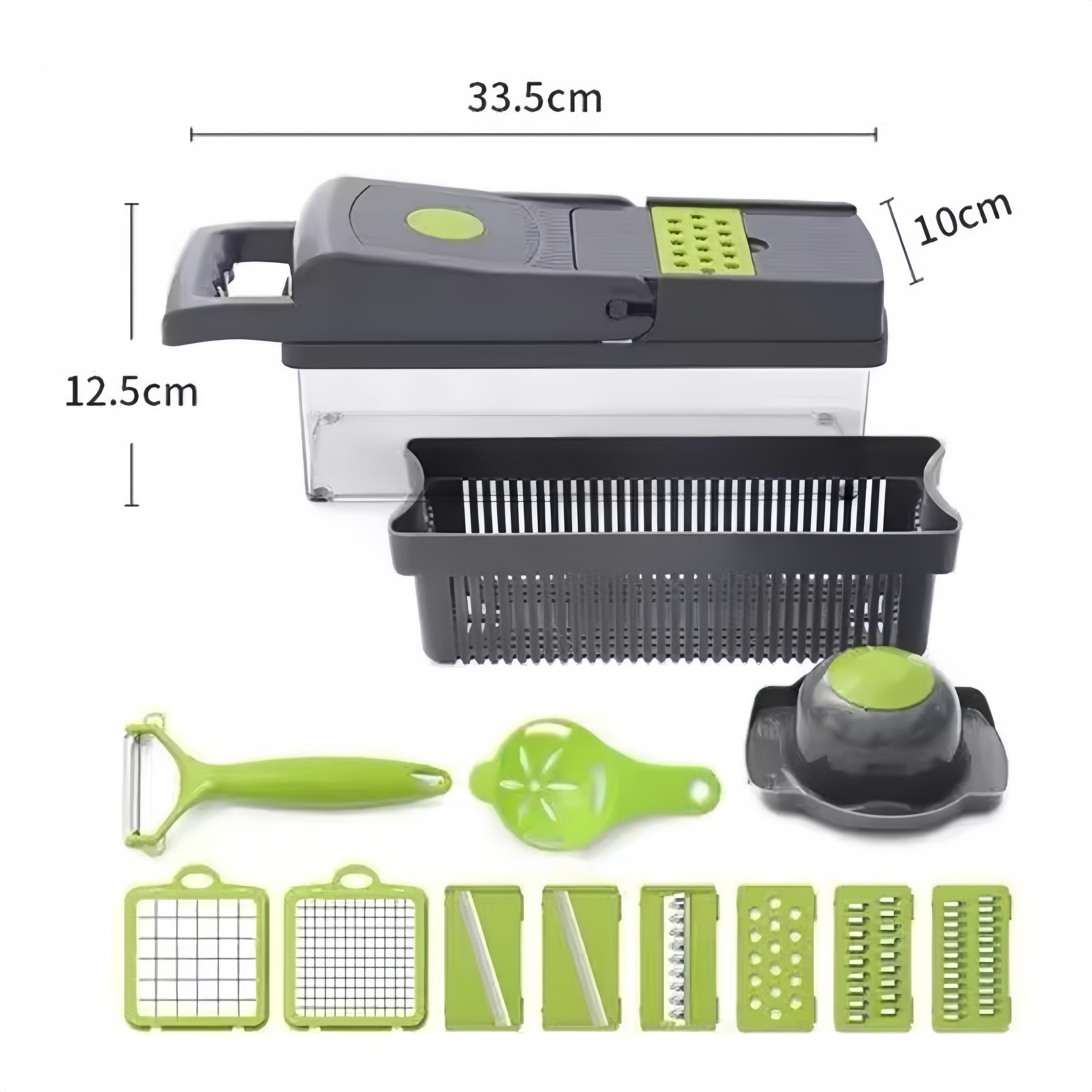 Vegetable Chopper with container 14 in 1 professional food cutter chopper machine vegetable slicer for Kitchen gadget