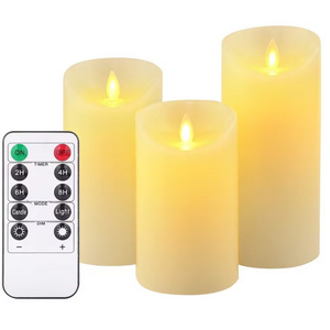 Flameless Candles Battery Operated with Timer Remote Control LED Pillar Candles Battery Powered for Home Decoration