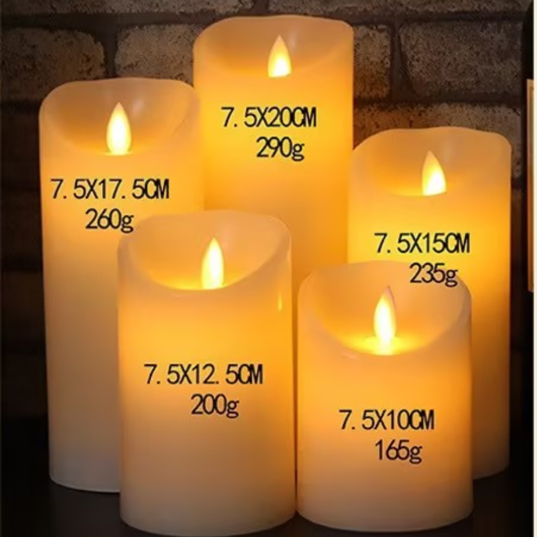 Flameless Candles Battery Operated with Timer Remote Control LED Pillar Candles Battery Powered for Home Decoration