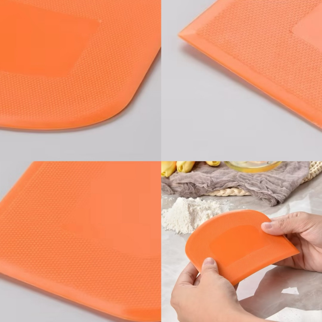 Dough scraper bowl food-safe plastic dough cutter flexible bench multipurpose food scrappers for Bread Dough Cake Fondant