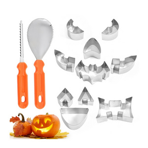 Pumpkin carving kit halloween safe and easy set for kids DIY stainless steel tools for Halloween Decoration Gift