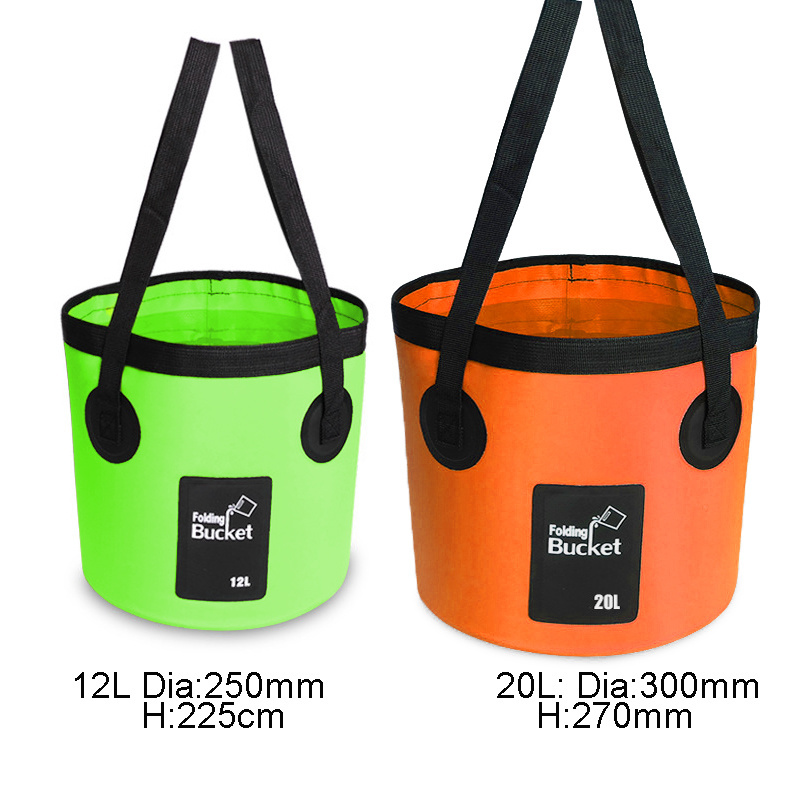 Foldable Water Wash Basin camping supplies water bucket folding cube bucket rolling bucket fishing useful things for home