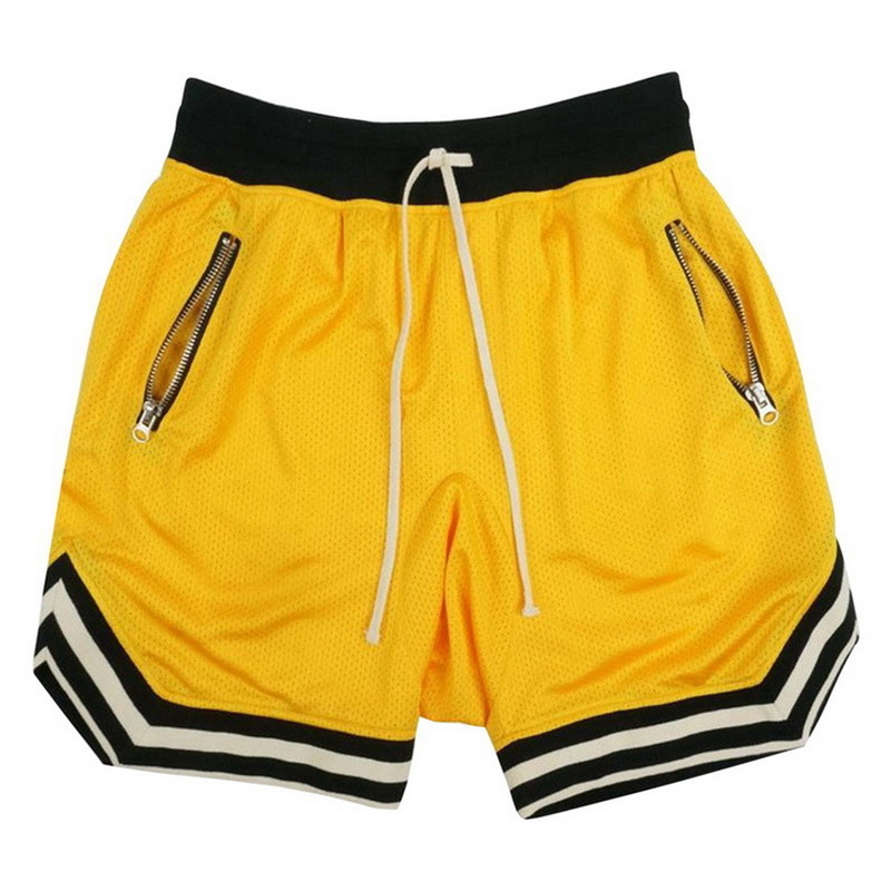 custom personal  logo  mesh polyester dty it basketball shorts with with two zipper pockets