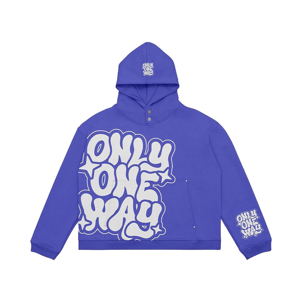 Custom Logo DTG Oversize No String Hoodie Side Pocket Dropped Shoulder Sports Long Sleeve Unique Turtle Neck Button Hoodies